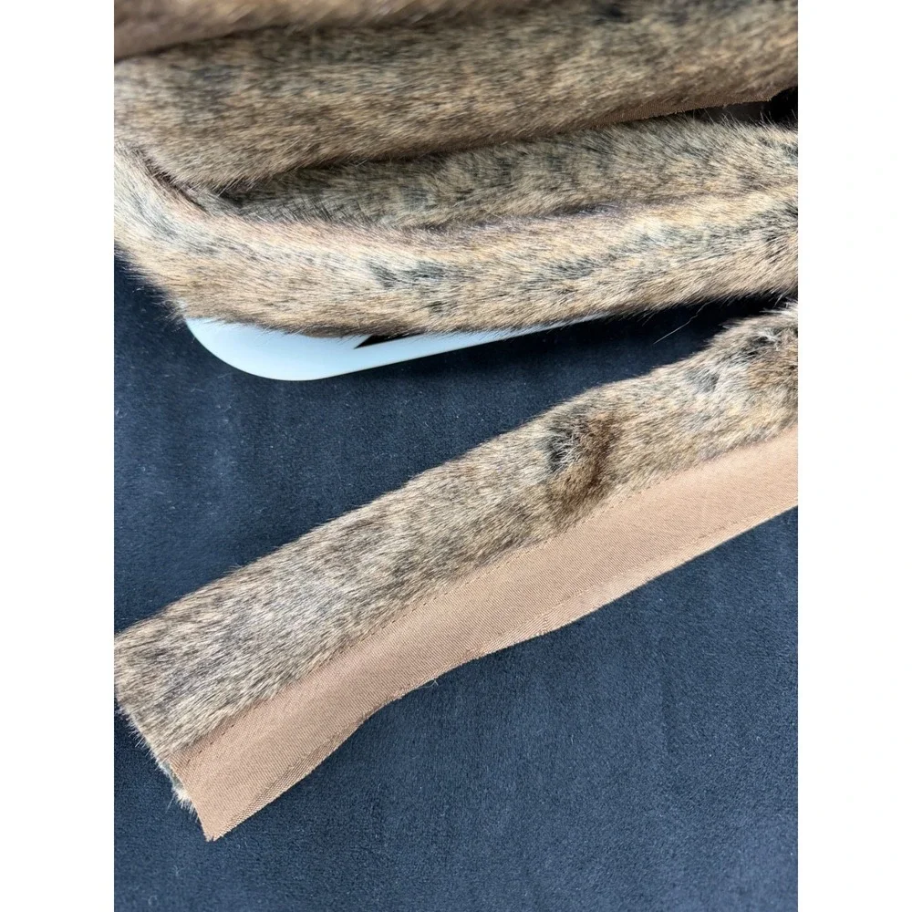 Simplicity Brown Faux Fur Trim Ribbon Stuffed Round Edging 2